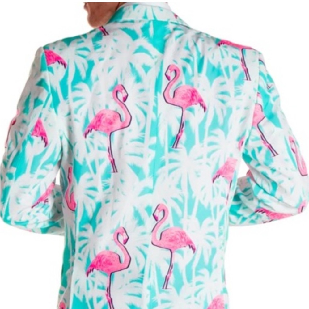 NWTS Flamingo Print Men’s Suit
